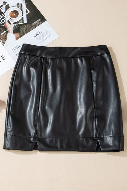 Leather Mini Skirt